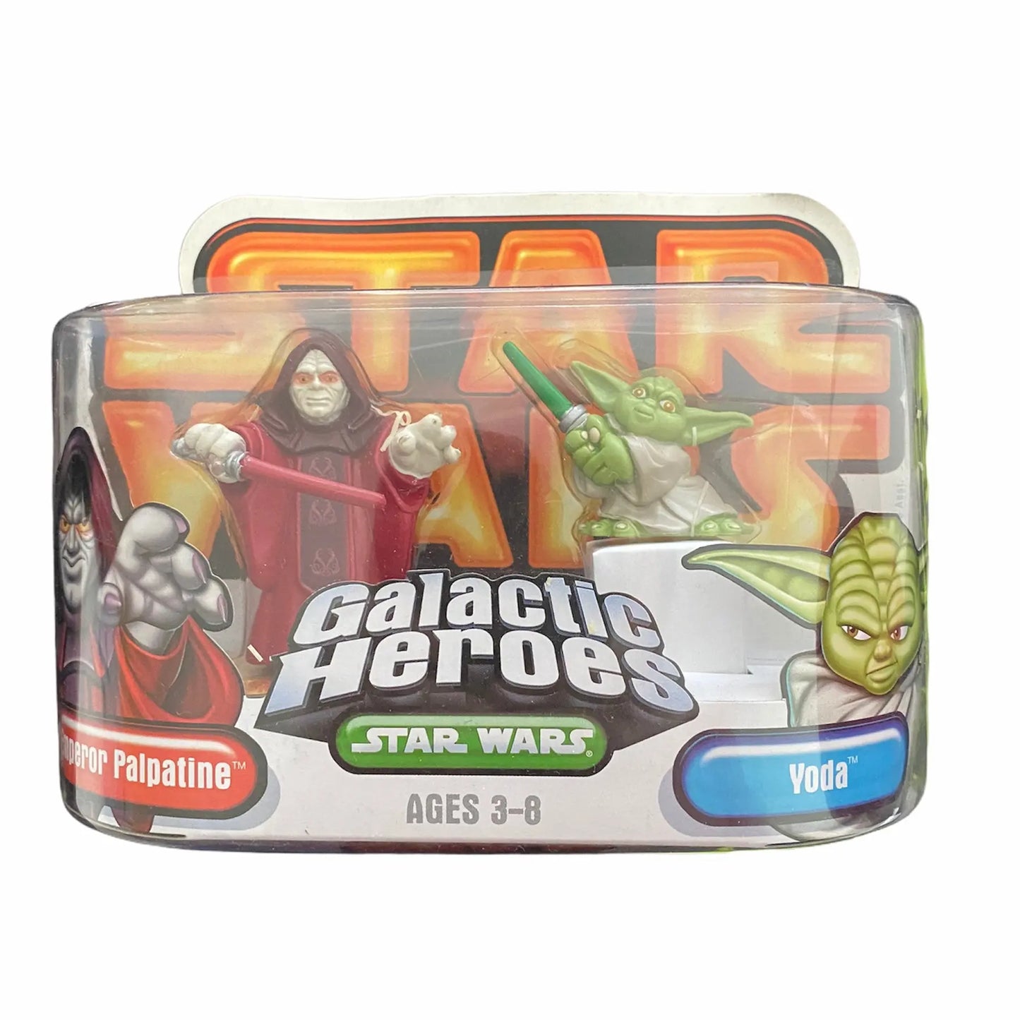 Star Wars Galactic Heroes Yoda and Palpatine action figures