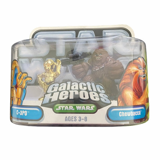 Star Wars Galactic Heroes C-3P0 and Chewbacca figures