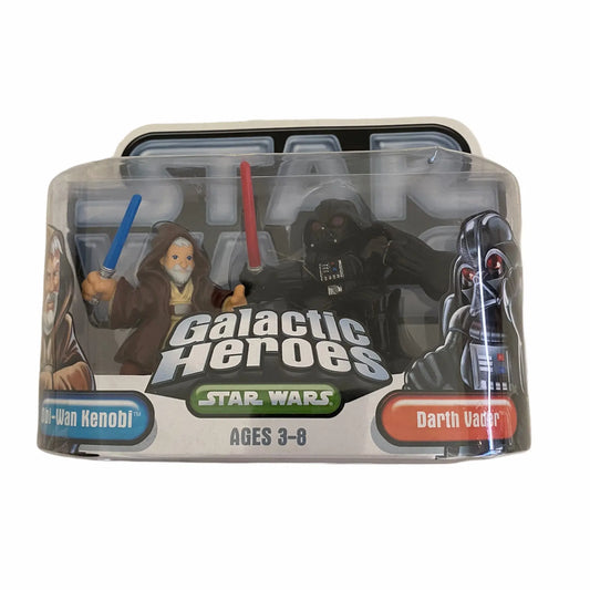 Obi-Wan Kenobi and Darth Vader collectible Star Wars figures