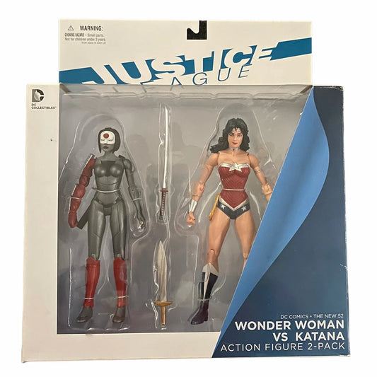 Wonder Woman and katana man DC comics action figures