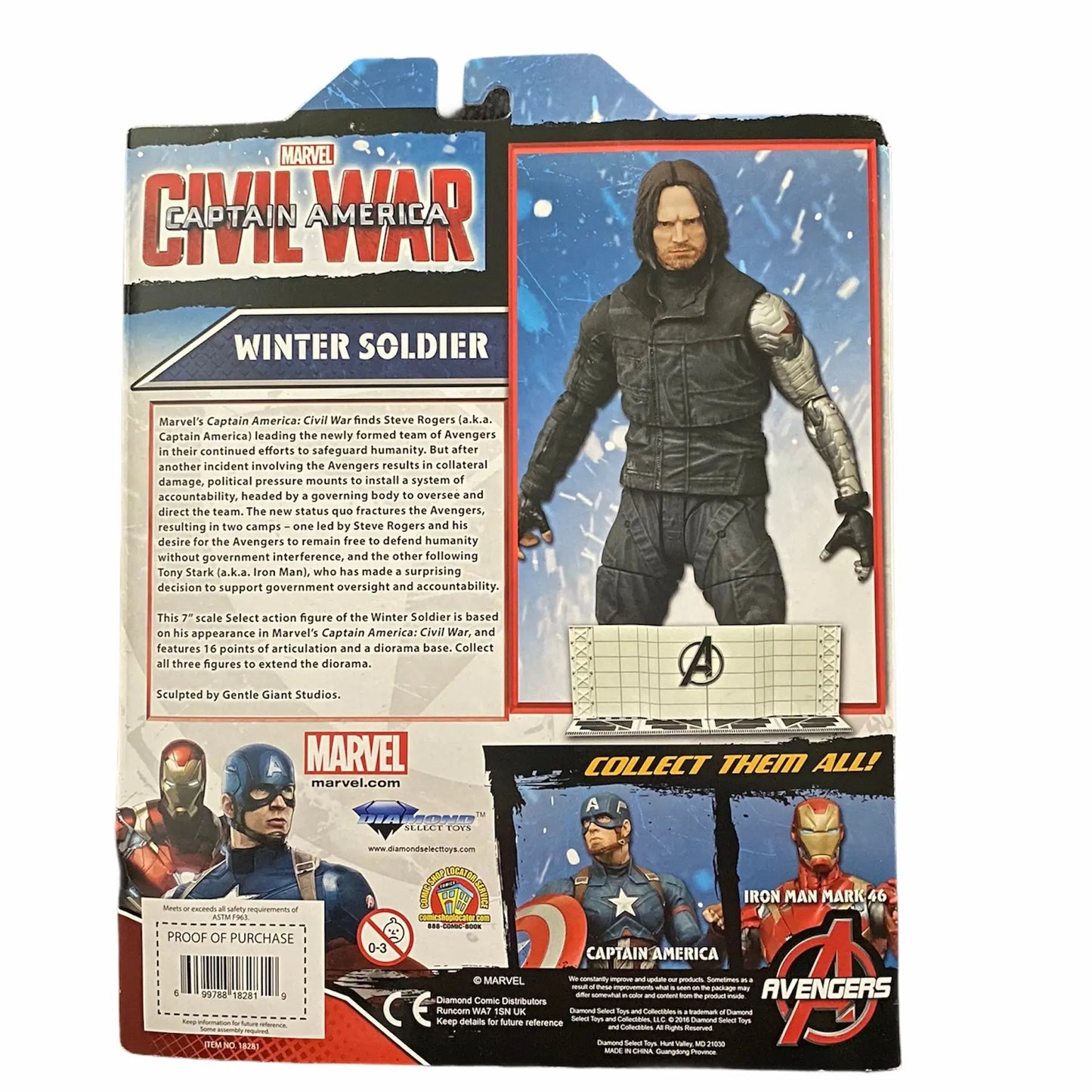 Winter Soldier figure 7-inch collectible from Marvel movie