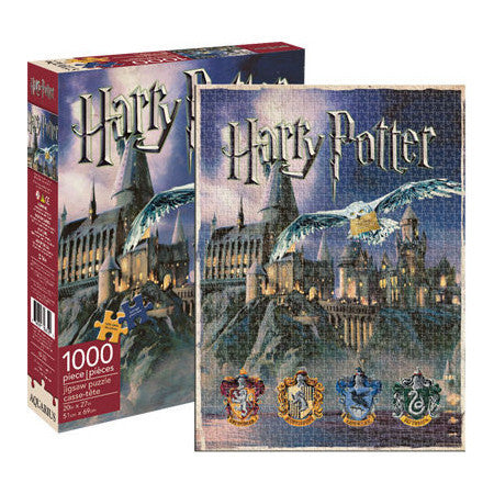 Harry Potter Hogwarts puzzle with house crests and 1000 pieces