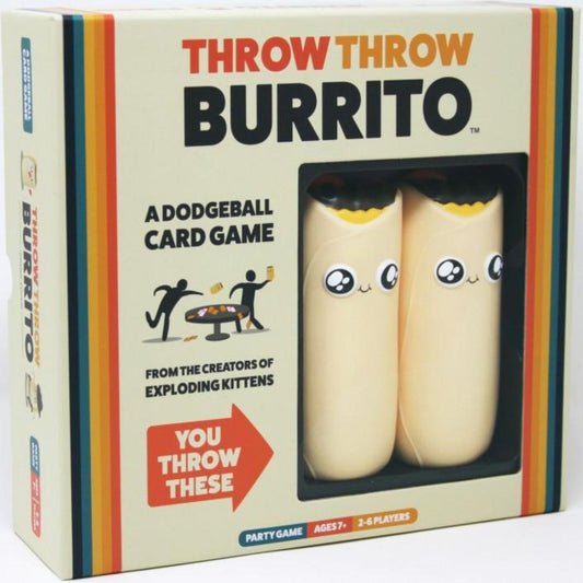 Throw Burrito game with cards and soft burrito toys