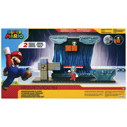 World of Nintendo Underground Mario Playset with pipes